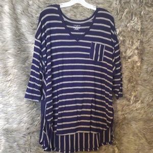Lane Bryant Knit Top Navy ~ Plus Size